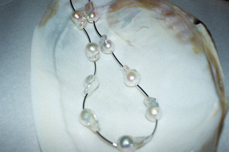 Modern Baroque Pearl Statement Necklace