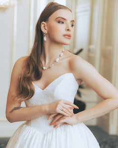 Modern Baroque Pearl Statement Necklace